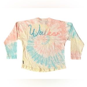 NWOT Spirit Jersey Kids Toe Dye Long Sleeve Jersey